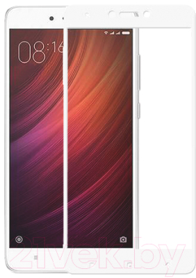 Защитное стекло для телефона Case Soft Edge для Xiaomi Redmi Note 4X (белый)