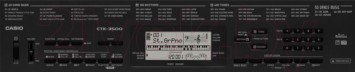 Синтезатор Casio CTK-3500