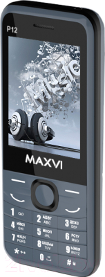 Мобильный телефон Maxvi P12 (маренго)
