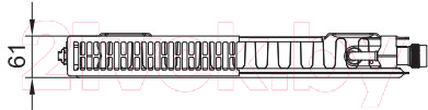 Радиатор стальной Kermi Profil-Ventil FTV тип 11 600x900 / FTV110600901R2K