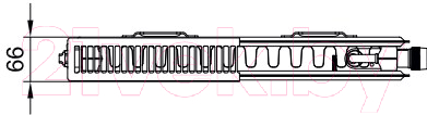 Радиатор стальной Kermi Therm X2 Line-Ventil PLV Тип 12 505x405 / PLV120500401R2K