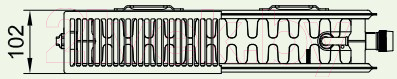 Радиатор стальной Kermi Therm X2 Line-Ventil PLV Тип 22 505x405 / PLV220500401R2K