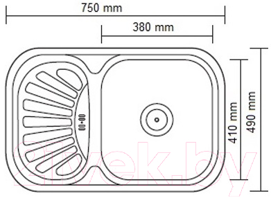 Мойка кухонная Ledeme L67549-R