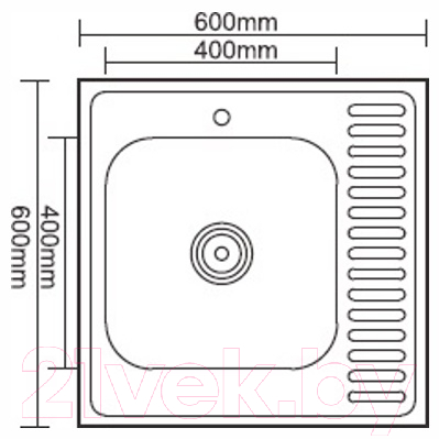 Мойка кухонная Ledeme L76060-L