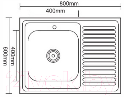 Мойка кухонная Ledeme L78060-L