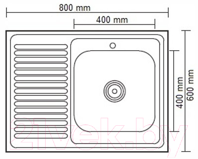 Мойка кухонная Ledeme L98060R