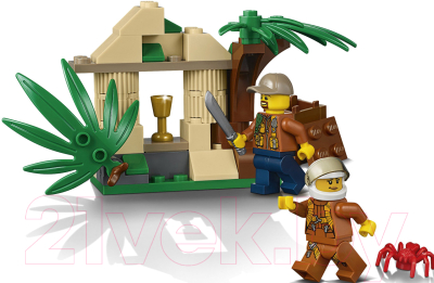 Конструктор Lego City Грузовой вертолёт исследователей джунглей 60158