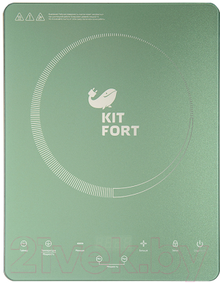 Электрическая настольная плита Kitfort KT-110-3 (бирюзовый)