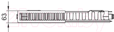 Радиатор стальной Kermi Line-Kompakt PLK Тип 11 505x405 / PLK110500401N2K