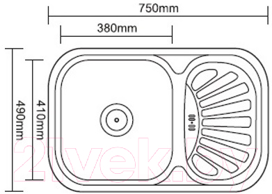 Мойка кухонная Ledeme L67549-L