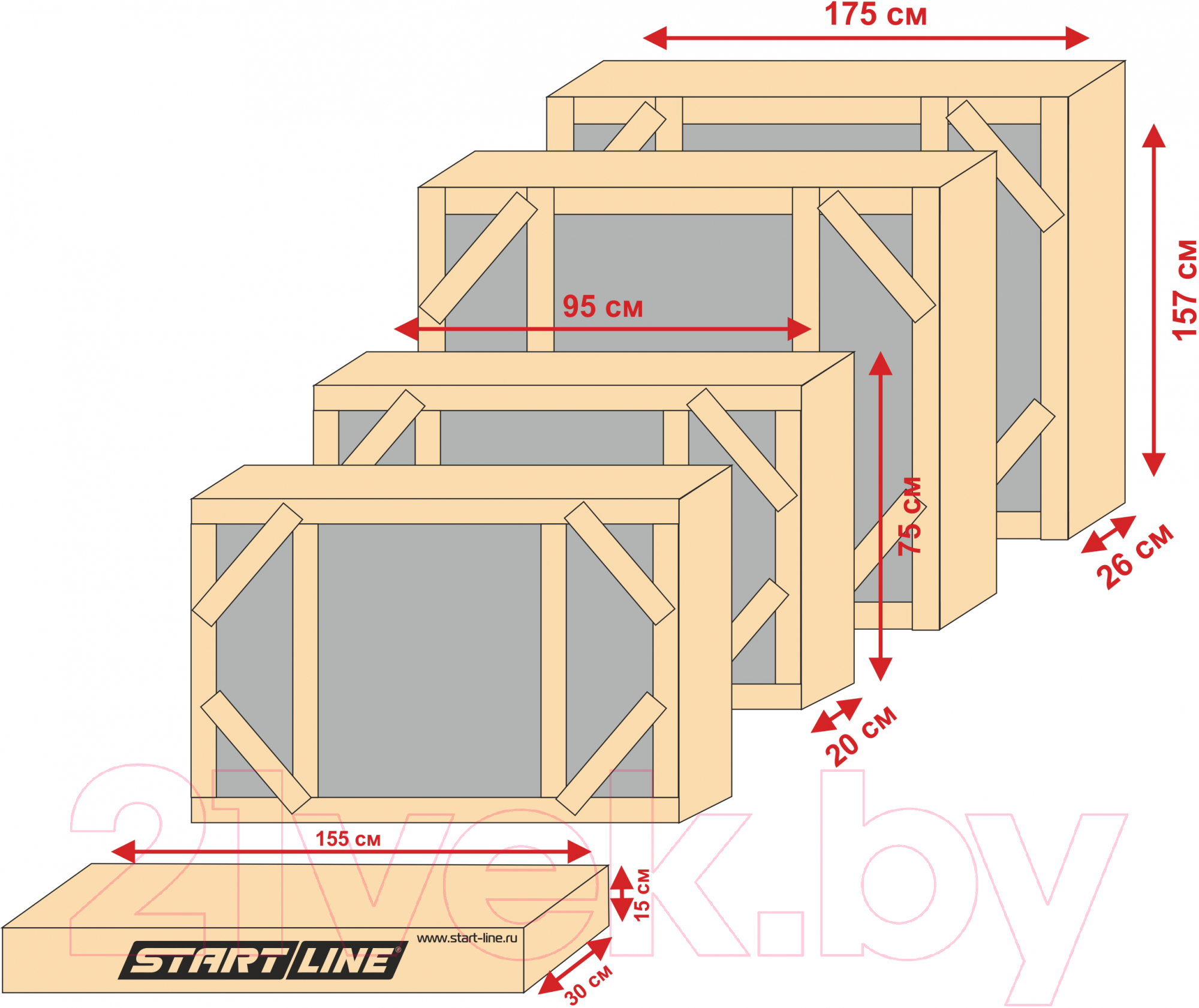 Теннисный стол Start Line City Strong Outdoor 60-717