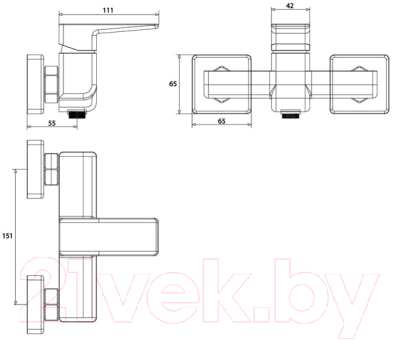 Смеситель Omnires PARMAPM7440