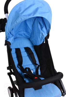 Детская прогулочная коляска Yoya Miniapple DHBS008/BWF (голубой/белый)