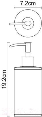 Дозатор для жидкого мыла Wasserkraft Rossel K-5799