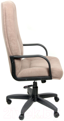Кресло офисное Евростиль Пилот Стандарт Флок (коричневый)