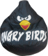 Бескаркасное кресло Flagman Груша Макси Angry Birds Г2.1-048 (черный) - 