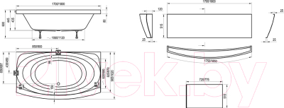 Ванна акриловая Ravak Evolution PU Plus 180x102 (C1010P0000)