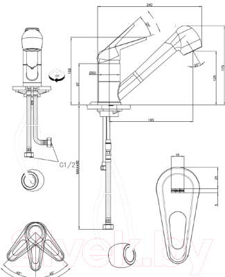 Смеситель Franke Novara Plus 115.0470.668