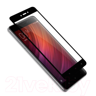 Защитное стекло для телефона Case Full Screen для Xiaomi Redmi Note 4 (черный)