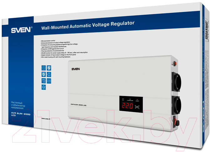 Стабилизатор напряжения Sven AVR SLIM-2000 LCD