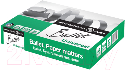 Бумага Ballet Universal A4 80г/м 500л