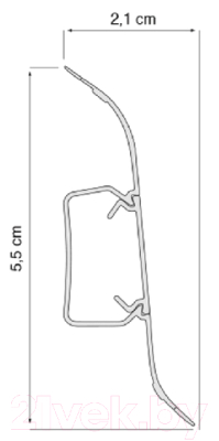 Изображение товара Плинтус Vox Profi 597 Дуб Казань