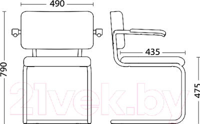 Стул офисный Nowy Styl Sylwia Arm (V-15)