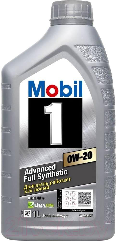 Моторное масло Mobil 1 0W20 / 152560 (1л)