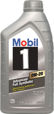 Моторное масло Mobil 1 0W20 / 152560 (1л)