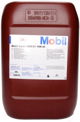 Моторное масло Mobil Super 2000 Х1 10W40 / 150016 (20л)