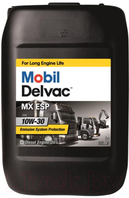 Моторное масло Mobil Delvac MX ESP 10W30 / 153855 (20л)