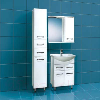 Шкаф с зеркалом для ванной Акваль Виола 80 / AV.04.80.00.R