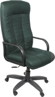 Кресло офисное Деловая обстановка Атлант Стандарт кожа люкс (зеленый) - 