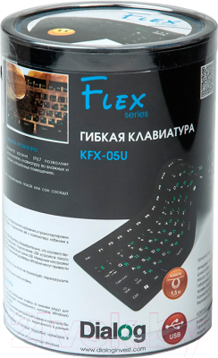 Клавиатура Dialog Flex KFX-05U (черный)