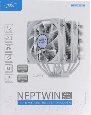 Кулер для процессора Deepcool Neptwin DP-MCH6-NT-WH (белый)