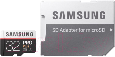 Карта памяти Samsung PRO+ microSDHC 32GB + адаптер (MB-MD32GA)