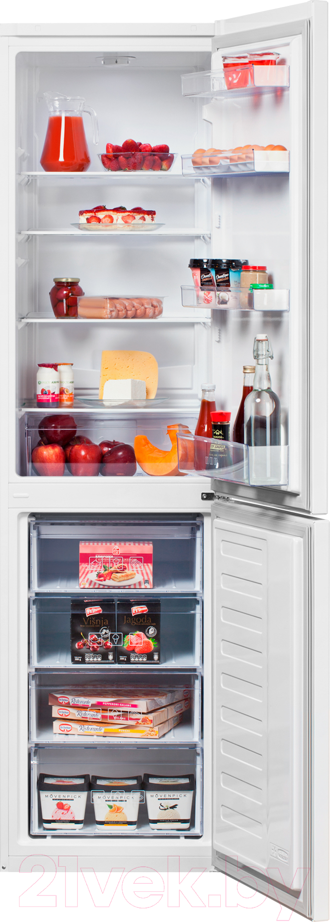 Холодильник с морозильником Beko RCSK335M20W