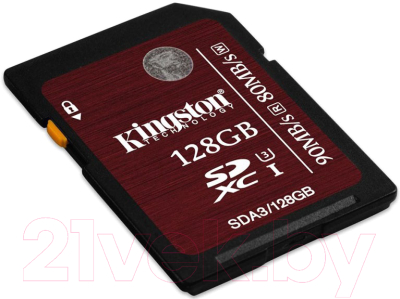 Карта памяти Kingston SDXC UHS-I U3 128GB (SDA3/128GB)