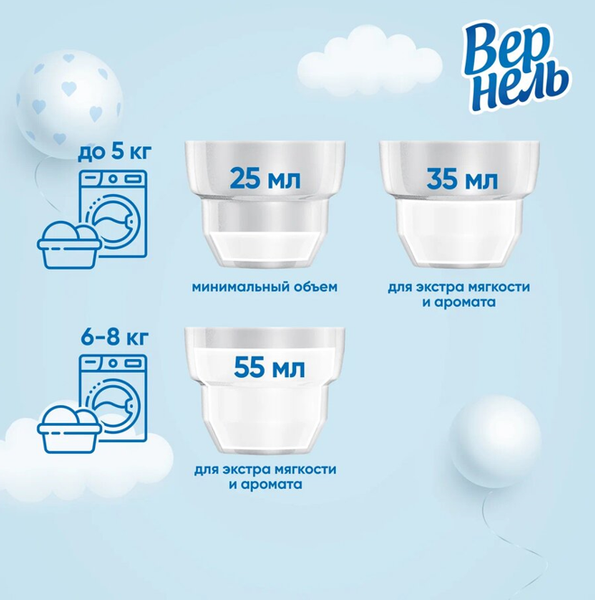 Кондиционер для белья Вернель Детский Суперконцентрат (1.82л)