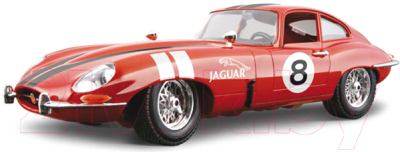 Масштабная модель автомобиля Bburago Ягуар Е купе (1961) / 18-15024 (сборная) - товар по цвету не маркируется