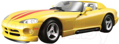 Масштабная модель автомобиля Bburago Додж Вайпер RT/10 / 18-22024 - Цвет зависит от партии поставки