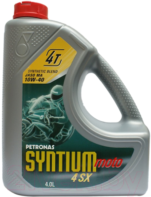 Моторное масло Petronas Syntium Moto 4SX 10W40 / 18204004 (4л)