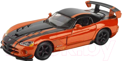 Масштабная модель автомобиля Bburago Додж Вайпер SRT/10 / 18-22114 (оранжевый/черный металлик)