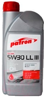 

Моторное масло Patron, Original 5W30 LL III