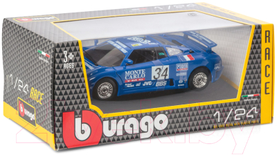 Масштабная модель автомобиля Bburago Racing Бугатти ЕВ 110 / 18-28010