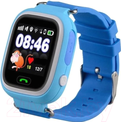 Умные часы детские Smart Baby Watch Q80 (голубой)