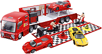 Автовоз игрушечный Bburago Ferrari Грузовик с автомобилем / 18-31202 - 
