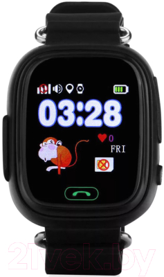 Умные часы детские Smart Baby Watch Q80 (черный)