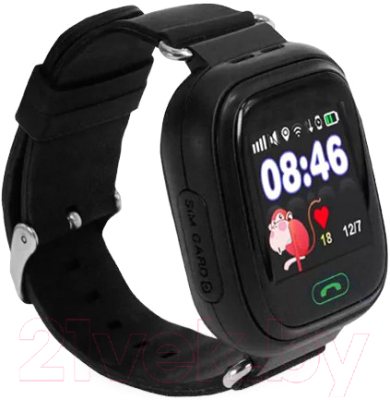 Умные часы детские Smart Baby Watch Q80 (черный)