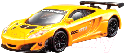 Масштабная модель автомобиля Bburago Racing МакЛарен 12С GT3 / 18-38014 (желтый)